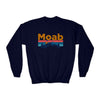 Moab, Utah Youth Sweatshirt - Unisex Kid's Moab Crewneck Sweatshirt