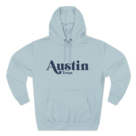 Buy blue-mist Premium Austin, Texas Hoodie