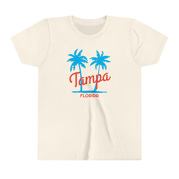Tampa, Florida Youth Shirt - Retro Palm Tree Tampa Kid's T-Shirt