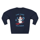 Premium Lake Tahoe, California Skiing Snowman Sweatshirt-3