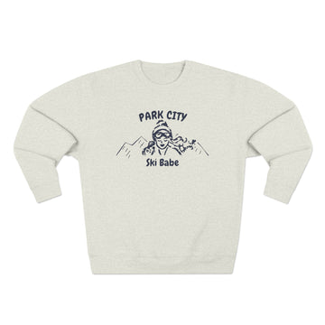 Premium Park City, Utah Ski Babe Sweatshirt