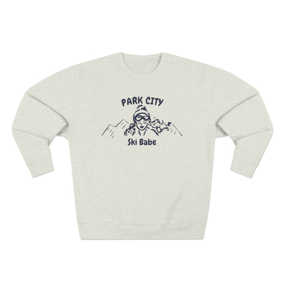 Premium Park City, Utah Ski Babe Sweatshirt