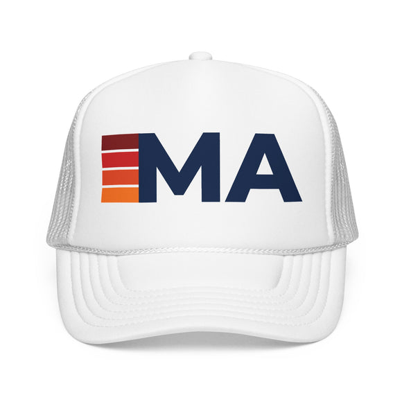 Massachusetts Trucker Hat - MA Abbr retro cap