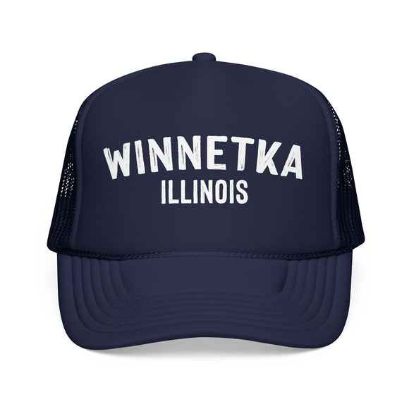 Winnetka, Illinois Trucker Hat - Foam Winnetka Cap