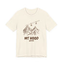 Mt Hood, Oregon Mountain T-Shirt — Vintage Gondola Ski Mountain Tee-1