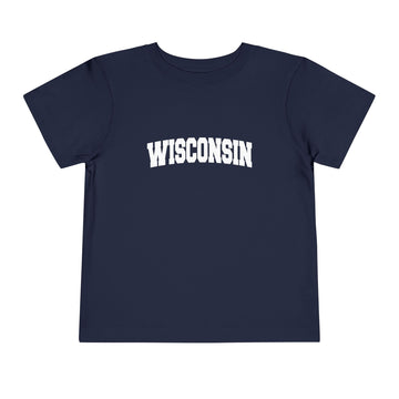 Buy navy Wisconsin Toddler Graphic Tee - Kids Wisconsin Vacation T-Shirt