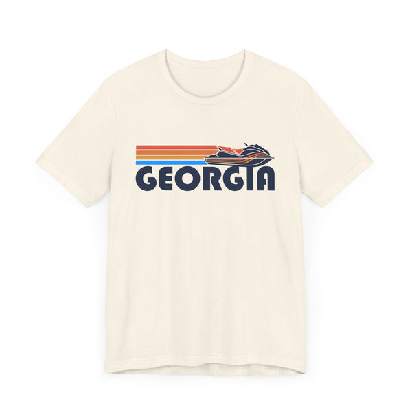 Georgia T Shirt - Retro Jetski PWC Graphic Georgia Tee
