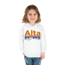 Alta Toddler Hoodie - Retro Mountain Sun Unisex Alta Toddler Sweatshirt-20