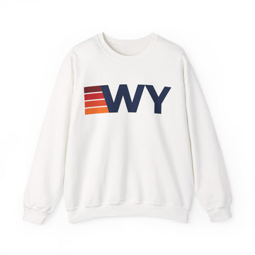 Wyoming Retro Sweatshirt | Retro Stripes Wyoming