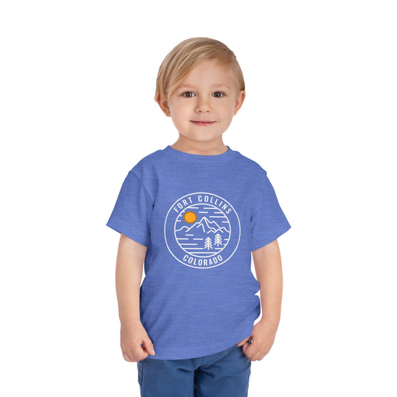 Fort Collins, Colorado Toddler T-Shirt - Retro Mountain Toddler Fort Collins Shirt