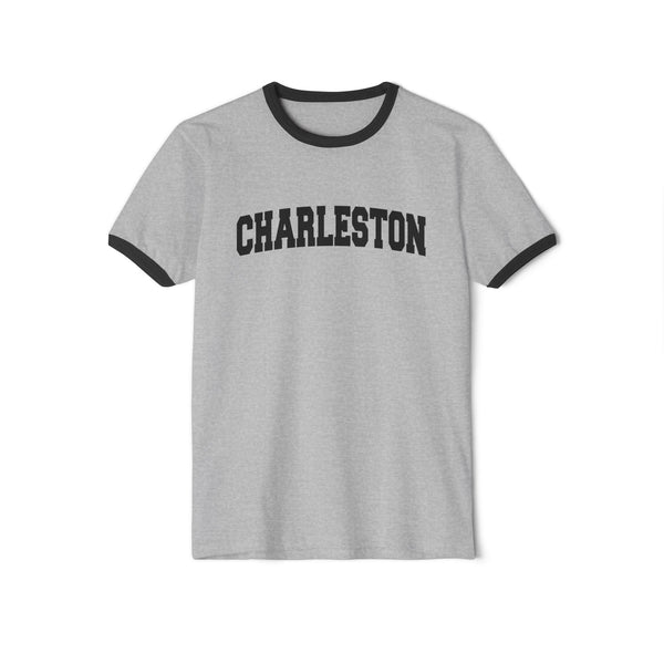 Charleston, South Carolina Cotton Ringer Graphic Tee - Unisex Charleston T Shirt, Vintage Style Tee, Men's/Women's Tee
