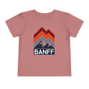Banff, Canada Toddler T-Shirt - Retro Palm Tree Toddler Banff Shirt-1