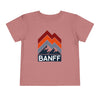 Banff, Canada Toddler T-Shirt - Retro Palm Tree Toddler Banff Shirt