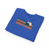 California Toddler Sweatshirt - Retro Mountain California Toddler Crewneck Sweatshirt