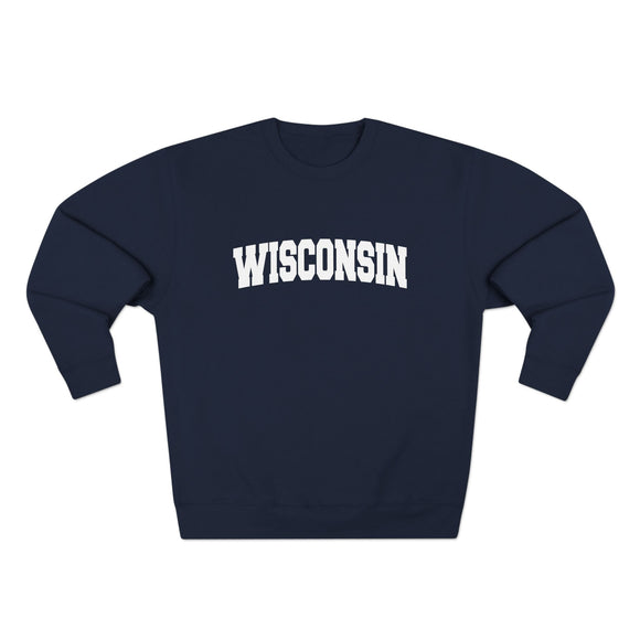 Premium Wisconsin Retro Graphic Sweatshirt