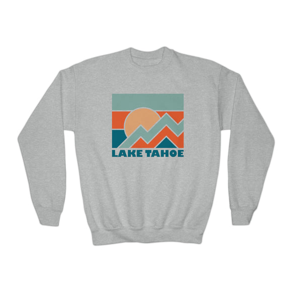 Lake Tahoe, California Youth Sweatshirt - Unisex Kid's Lake Tahoe Crewneck Sweatshirt