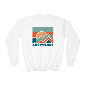 Snowmass, Colorado Youth Sweatshirt - Unisex Kid's Snowmass Crewneck Sweatshirt