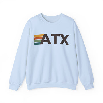 Buy light-blue Austin, Texas ATX Retro Stripe Sweatshirt