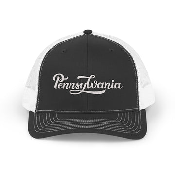 Pennsylvania Snapback Trucker Cap - Embroidered Pennsylvania Hat - 0