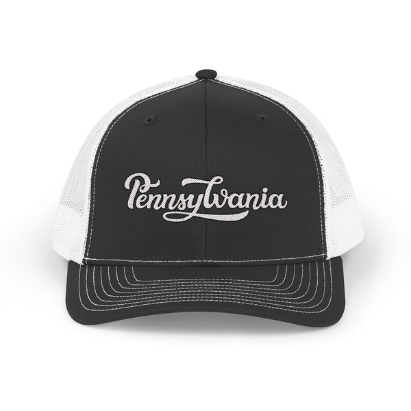 Pennsylvania Snapback Trucker Cap - Embroidered Pennsylvania Hat