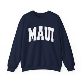 Buy navy Maui, Hawaii Sweatshirt - Unisex Graphic Crewneck