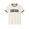 Chicago, Illinois Cotton Ringer Graphic Tee - Unisex Chicago T Shirt, Vintage Style Tee, Men's/Women's Tee
