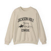 Jackson Hole, Wyoming Sweatshirt - Mountain Cowgirl Graphic Crewneck