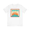 Retro Aspen, Colorado T-Shirt, Mountain Sun Tee, Unisex Graphic Shirt, Vintage Aspen, Colorado Top, Outdoor Adventure Clothing