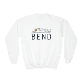 Bend, Oregon Youth Sweatshirt - Unisex Kid's Bend Crewneck Sweatshirt