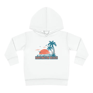 Buy white Huntington Beach, California Toddler Hoodie - Unisex Huntington Beach Toddler Sweatshirt