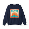 Retro Lake Tahoe, California Sweatshirt, Mountain Sun Design, Unisex Crewneck, Gift for Outdoorsy Friends, Vintage Jumper