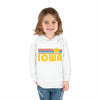 Iowa Toddler Hoodie - Retro Sunrise Unisex Iowa Toddler Sweatshirt