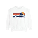 Wyoming Mountain Stripes Sweatshirt | Comfort Colors - 100% Cotton-3