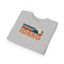 Idaho Toddler Sweatshirt - Retro Mountain Idaho Toddler Crewneck Sweatshirt-12