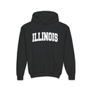 Illinois Youth Hoodie - Kids Illinois Hooded Sweatshirt-2