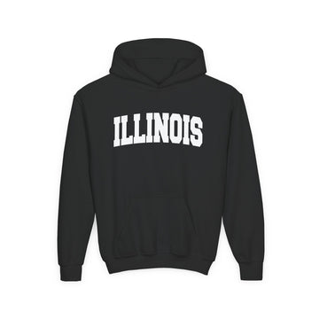 Illinois Youth Hoodie - Kids Illinois Hooded Sweatshirt - 0