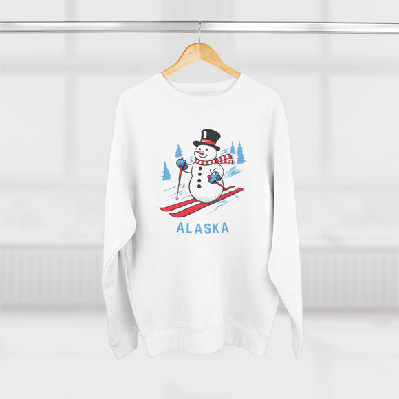 Premium Alaska Skiing Snowman Sweatshirt