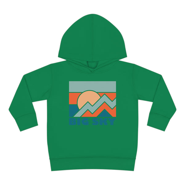 Big Sky, Montana Toddler Hoodie - Unisex Big Sky Toddler Sweatshirt