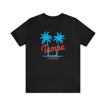 Buy black Tampa, Florida T-Shirt - Unisex Tampa Shirt - Palm Script