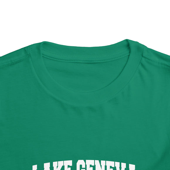 Lake Geneva, Wisconsin Toddler Graphic Tee - Kids Lake Geneva Vacation Shirt