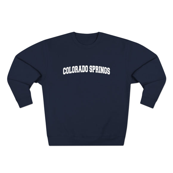 Premium Colorado Springs, Colorado Retro Graphic Sweatshirt