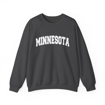 Buy dark-heather Minnesota Sweatshirt - Unisex Graphic Crewneck