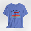 Illinois T Shirt - Retro Pontoon Boat Illinois Tee-17