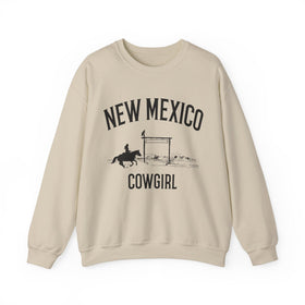 New Mexico Sweatshirt - New Mexico Cowgirl Graphic Crewneck - 0