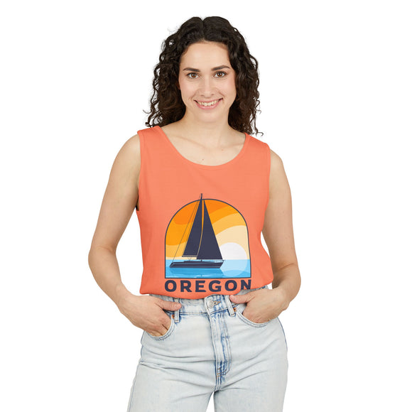 Oregon Sailboat Tank Top | Comfort Colors 100% Cotton