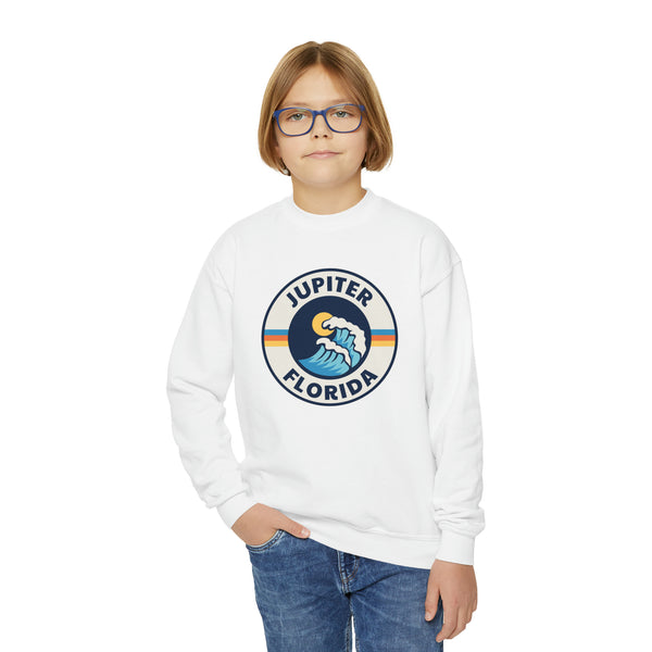 Jupiter, Florida Youth Sweatshirt - Unisex Kid's Jupiter Crewneck Sweatshirt