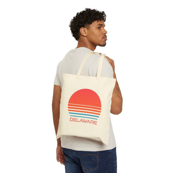 Delaware Cotton Canvas Delaware Tote Bag - Retro 80s