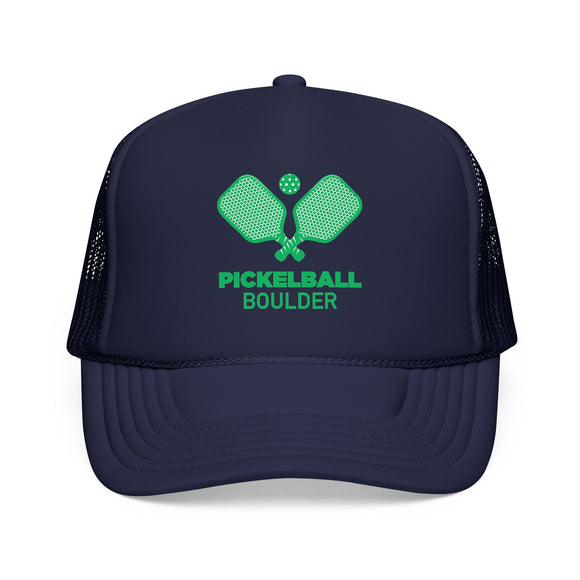 Boulder, Colorado Pickleball Trucker Hat - Foam Boulder Cap