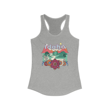 Buy heather-grey Idaho Women's Racerback Tank Top