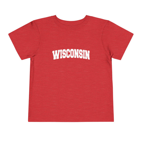 Wisconsin Toddler Graphic Tee - Kids Wisconsin Vacation Shirt
